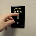 thumbnail image 3 of Shadow Skull Monster Horns Fantasy Plastic Wall Decor Toggle Light Switch Plate Cover, 3 of 4