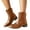 Brown, variant on Cowboy Boots for Women 2025 Short Wide Mid Calf Cowgirl Boots Vintage Fashion Leather Pointed Toe Slip on Dress Cow Boy Ankle Booties