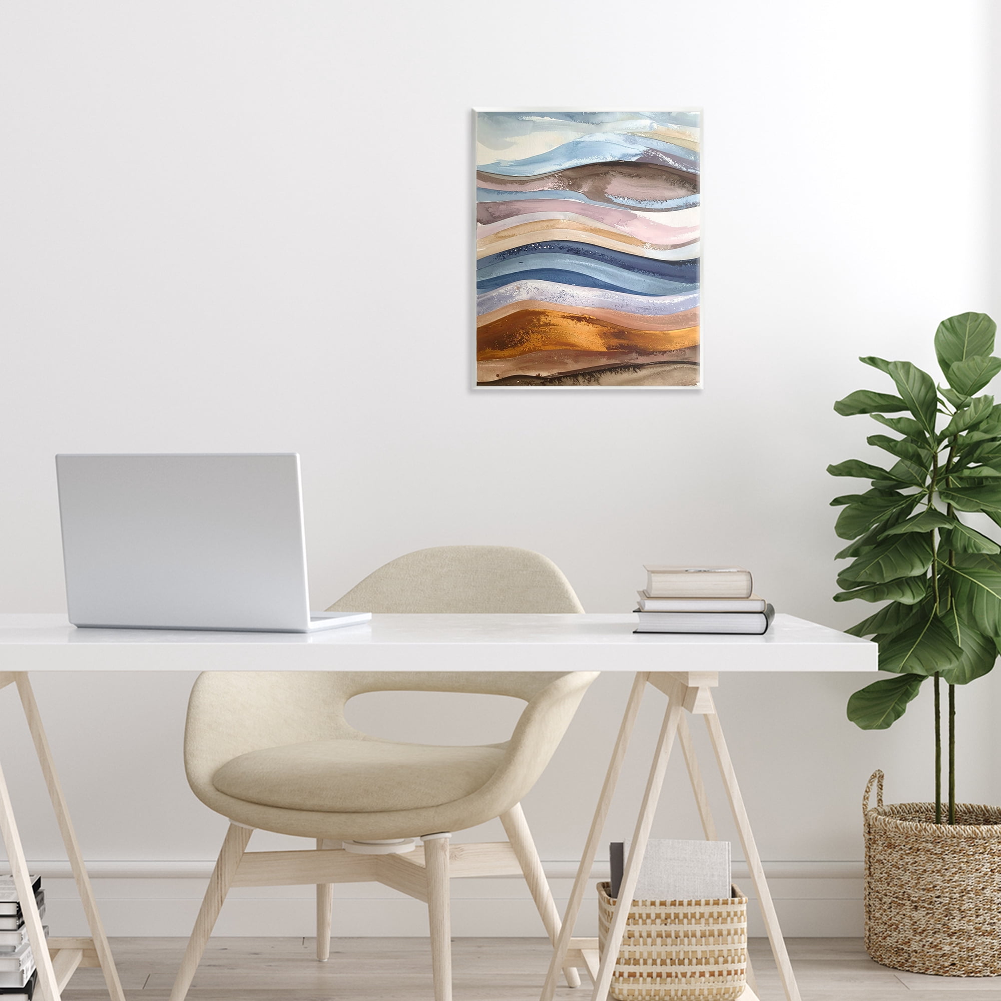 Stupell Industries Ocean Flow Layers Wall Plaque Art, design by Alonza Saunders