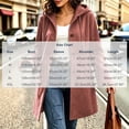 thumbnail image 4 of Jovrlynd Womens Trench Coat Long Sleeve Button Suede Winter Hooded Overcoats Trendy Long Jacket with Pockets, S-2XL, 4 of 7