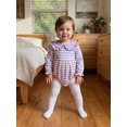 thumbnail image 3 of Cjfdfy Newborn Baby Girl Fall Outfits  Striped Doll Collar Ruffle Long Sleeve Romper Infant Bubble Bodysuit Baby Cute Sweet Fall Winter Outfit 0-18 Months, 3 of 9