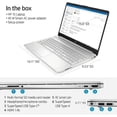 thumbnail image 3 of HP Newest 15.6 Full HD Laptop, Intel Core i5-1135G7 4-Core(Up to 4.2GHz), 16GB RAM, 512GB SSD, WiFi, Bluetooth, Iris Xe Graphics, Natural Silver, Windows 11 Home + Tigology Accessories, 3 of 7