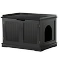 thumbnail image 3 of Beran7 Black Cat Litter Box Enclosure Furniture, Kitty Hidden Cover, Concealed Dog Proof Litter Boxes Cabinet, Hideaway Litter Box, Cat House, 3 of 9