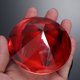 thumbnail image 4 of Adorno de diamante decorativo de diamantes de cristal artificial de 40 mm para boda, hogar, despedida de soltera (rojo), 4 of 7