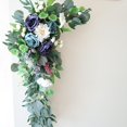 thumbnail image 3 of 2pcs Artificial Flower Swag Arch Decor，Floral Swag Fake Garland for Floral Arrangement Swag Centerpiece Reception Backdrop Decoration, 3 of 10