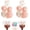 Rose Gold, variant on 4 Set Rose Gold Table Balloons Foil Spray Centerpiece with Rose Gold and Confetti Balloons Stand Kit for Birthday Party, Baby Shower, Wedding, Bridal Shower, Prom, Cake Table Decorations