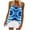 Blue, variant on Sexy Tank Tops for Women Womens Spring/Summer Sleeveless Round Neck Strap Vest Print Loose Casual Halter Top Halter Tank Tops for Women Loose Tank Tops for Women Halter Tops for Women Sexy