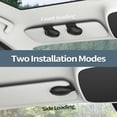 thumbnail image 4 of Soporte para gafas de sol para visera solar de coche, paquete de 2 soportes magnéticos de cuero de PU para gafas, accesorios para visera con clip para todos los modelos de coche, 4 of 5
