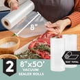 thumbnail image 3 of Avid Armor 8 in x 50 ft Vacuum Sealer Rolls, 2 Pack, BPA-Free, 3 of 7