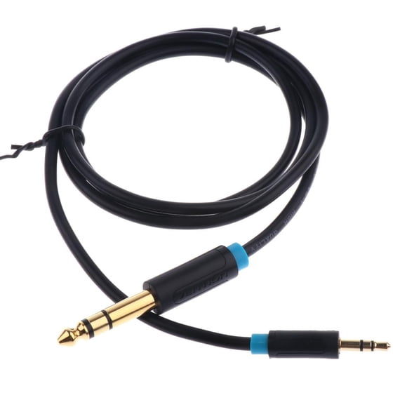ZheElen 3.5mm to 6.5/6.35mm Adapter for transmission performance,about 4.0mm diameter Aux Cable Male to Male fr Mixer for Amplifier