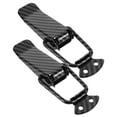 thumbnail image 3 of clips decorativos de fibra de carbono para parachoques de coche, piezas de reparación, accesorios universales para coche, color negro, 3 of 8