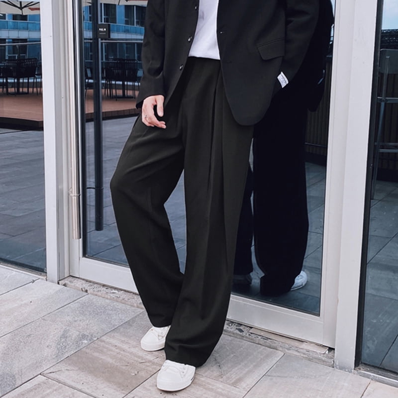 INCERUN Men's Korean Straight Trousers 