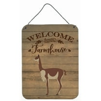 Caroline's Treasures CK6861DS1216 Vicugna or Vicuna Welcome Wall or Door Hanging Prints, 12x16, multicolor