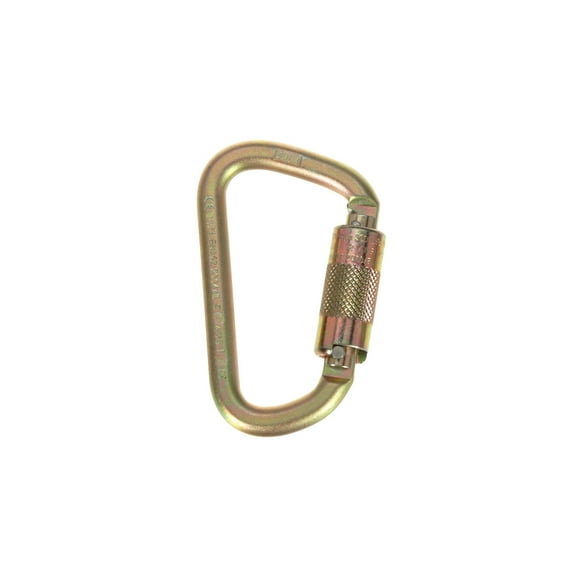 3M DBI-SALA Saflok Self-LockingSelf-Closing Carabiner with 1116" Gate Opening,Gold