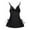 Black, variant on Tosmy Women Lingerie Ladies New Sexy Nightgown Backless Dress Nightwear