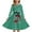 Green, variant on XEGLSBU Christmas Dresses for Girls 10/12 Style Girls Print Party Dress with Lace up Front Long Sleeves and Back Elastic Zipper for Holiday Festive Pageant Gown Black Size 7-8 Years