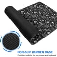 thumbnail image 6 of Long Mouse Pads for Desk,Black White Halloween Skull Pattern Desk Mats on Top Of Desks, Desk Mouse Pad Extra Large with 3mm Non-Slip Base and Stitched Edge for Gaming,Office,Work,Home 31.5"x11.8", 6 of 6