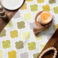 thumbnail image 3 of Yellow Orange Moroccan Table Runner 72 Inches, Vintage Boho Geometric Pattern Gray Bed Runner Dresser Scarves Tabletop for Indoor Outdoor Parties/Ceremony/Banquet, 14" x 72", 3 of 8