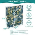 thumbnail image 5 of Beautiful Plant Floral Field Hardcover 3 Ring Binder 1.5” Round Rings Binder Organizer Letter Size Paper Pockets School Office Supplies, 5 of 9