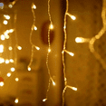 thumbnail image 2 of Cascada Navideña Decorativa Importadora La Merced Paquete 6 Pz Luz LED Cálida 500 Focos 8 funciones Cable Transparente 9 m, 2 of 8