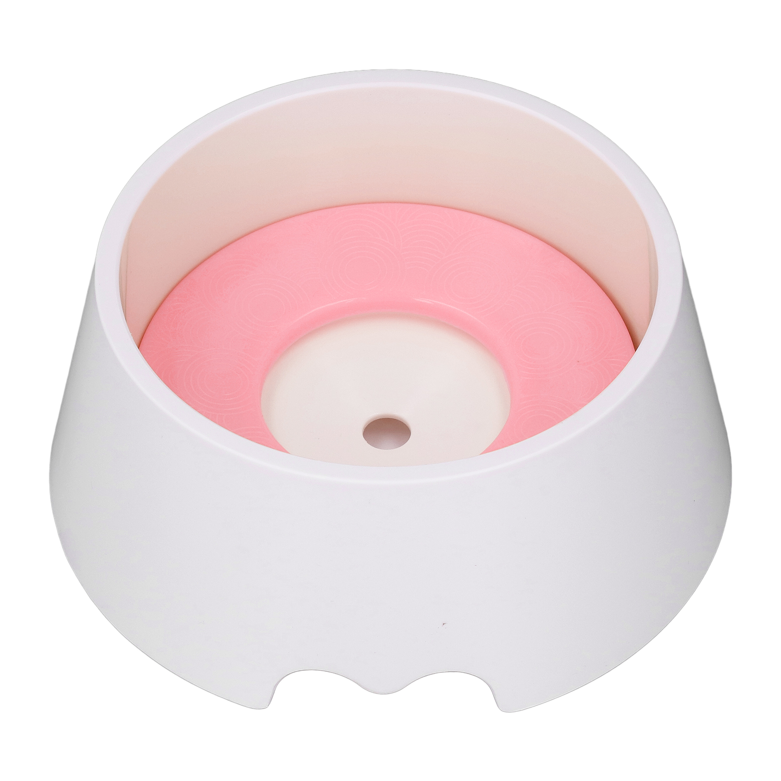 Nieyigj Premium Pet Slow Water Feeder Bowl, Splash Proof & Prevent Slip Raised Water Dispenser, Interactive Dog & Cat Slow Drinking Bowl, Pink (8.66 in / 22 cm)