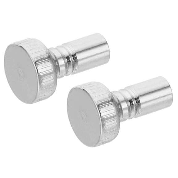Uxcell Lamp Switch Knob Replacement, 2Pcs Metal On/Off Light Lamp, Silver Tone