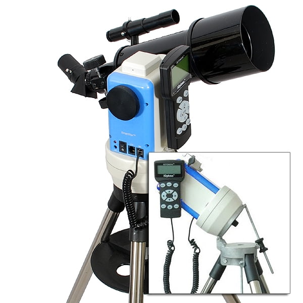 Twinstar 80mm GPS Computerized Refractor Telescope with EQ Mount, Black