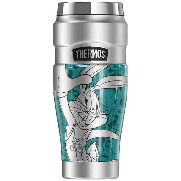 Space Jam: A New Legacy Metallic Bugs THERMOS STAINLESS KING Stainless Steel Travel Tumbler, Vacuum insulated & Double Wall, 16oz