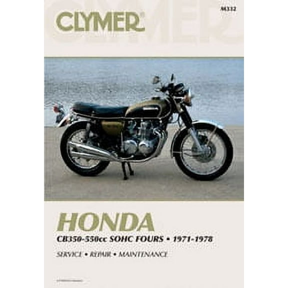 Clymer Manuals M332  M332; Honda Cb350-500 Motorcycle Repair Service Manual