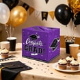 thumbnail image 4 of Linnome Grad Card Box Graduation Card Holder Box for Party Decorations Money Gift Box for High Campus College 9.1 Inch Purple, 4 of 7