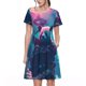 thumbnail image 1 of Balery DJ Panda Hot Air Balloon Vestidos sueltos de manga corta para mujer, vestidos de verano 2025, vestidos casuales de corte A con vuelo., 1 of 6