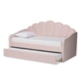 thumbnail image 5 of Baxton Studio Kids Modern Timila Daybed with Trundle, Light Pink, 5 of 14