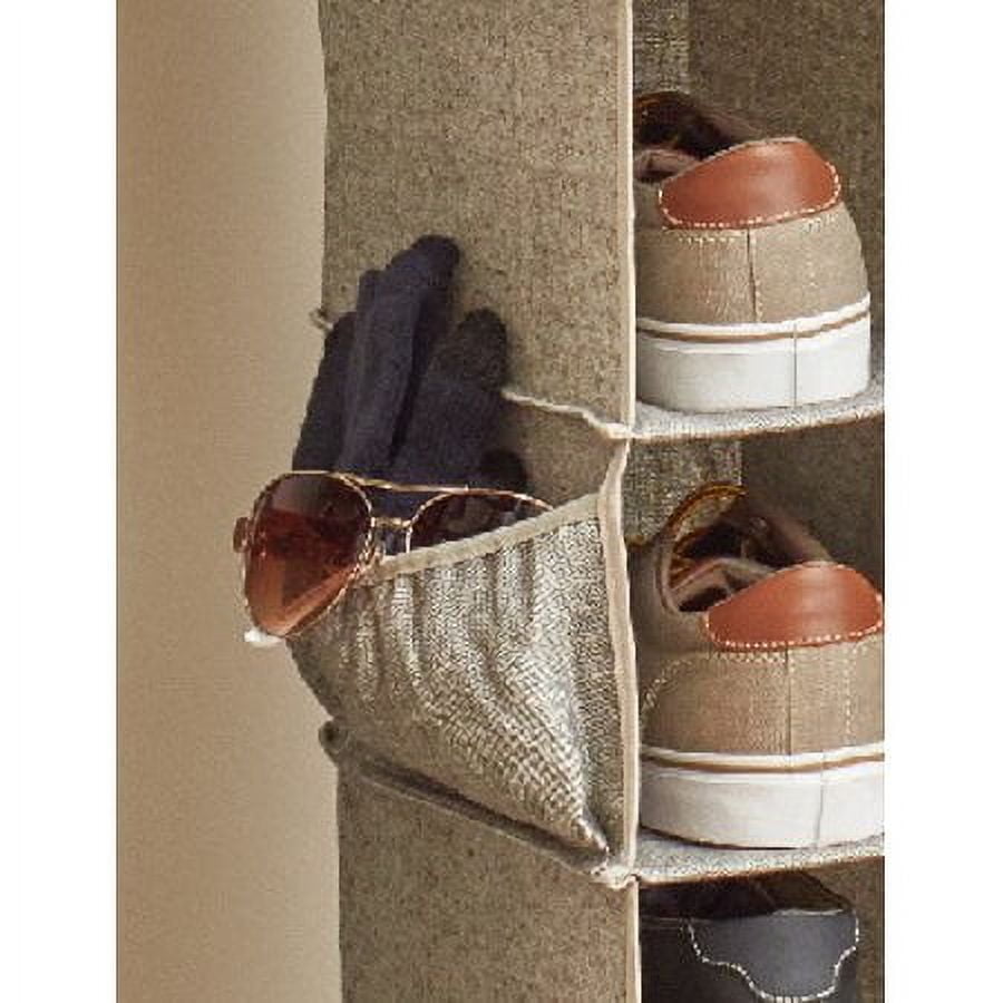 Better Homes & Gardens 10-Shelf Hanging Closet Organizer with 4 Side Pockets for Shoes and Clothes