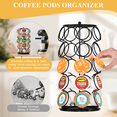 thumbnail image 2 of GPED Coffee Pod Holder, K Cup Holder, Coffee Pod Carousel Organizer Stand, Compatible with 35 Pods K-Cups and Dolce Gusto, Spins 360-Degrees, Home or Office Kitchen Counter Organizer, 2 of 7