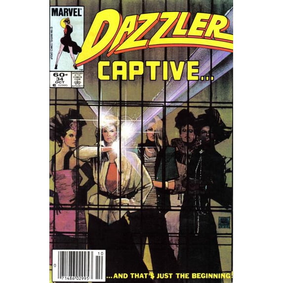 Dazzler #34 (Newsstand) VF ; Marvel Comic Book