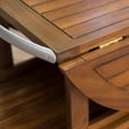 thumbnail image 4 of Cyndy Farmhouse Cottage Dark Oak Acacia Wood Bar Cart, 4 of 6