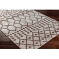 thumbnail image 3 of Hauteloom Luce Recycled Material Living Room, Bedroom Area Rug - Bohemian, Transitional - Off White, Dark Red, Tan - 5' x 7'6", 3 of 8