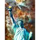 thumbnail image 2 of Cuadros Decorativos Hilo de algodón ecológico para bordado completo (11 quilates) (contado) Estatua de la libertad punto de cruz Wdftyju embutido en tela, 2 of 9