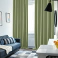thumbnail image 4 of ZOPZO Blackout Curtains 2 Panels Thermal Insulated, Sage Green, 52W x 84L Inch, Back Tab Drapes for Bedroom and Living Room, 4 of 8