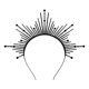 thumbnail image 1 of Lace-up Crown Hair Band Pure-color Stylish Hair Tie for Hair Fixing, 1 of 5