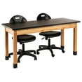 thumbnail image 2 of NPS 30x72" Solid Wood Science Lab Table with Chem-Res Top in Black, 2 of 5