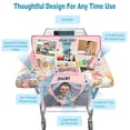 thumbnail image 3 of Shopping Cart Cover for Baby 2-in-26 High Chair Cover with Safety Harness Multifunctional Grey Pattern Cart Covers for Babies Soft Padded Grocery Cart Cover for Baby Boy Girl, 3 of 4