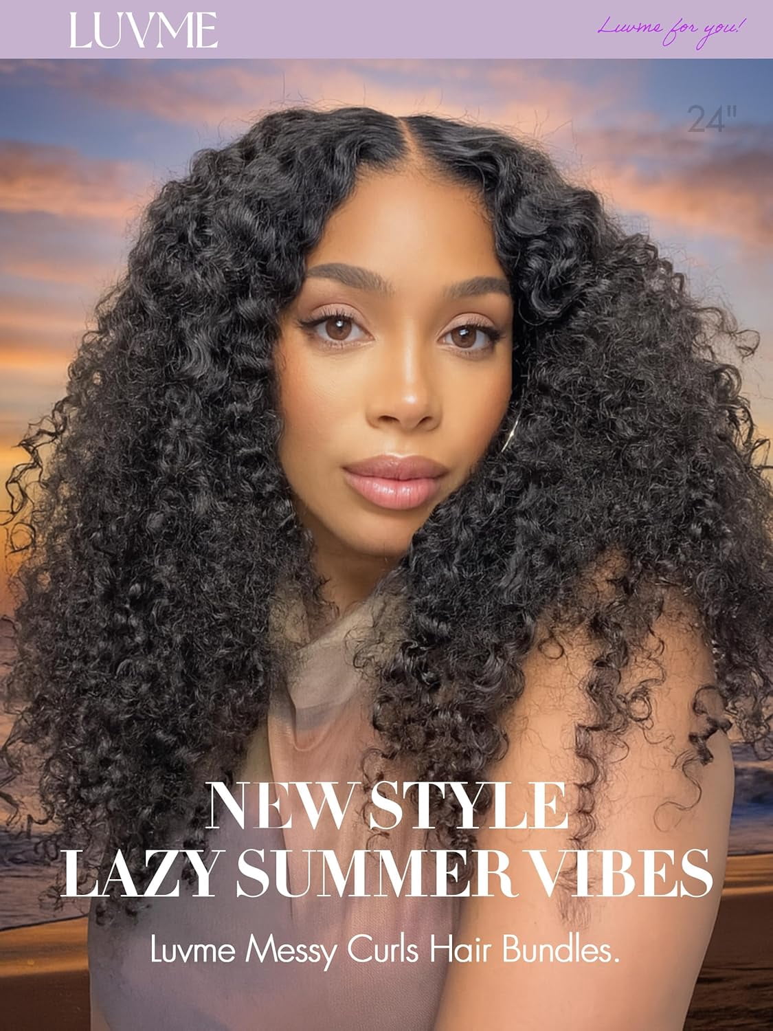 LUVME Real Human Hair Bundles 10 10 10 inch Messy Burmese Curly 100% Unprocessed Brazilian Virgin Quick Weave Extensions Natural Black