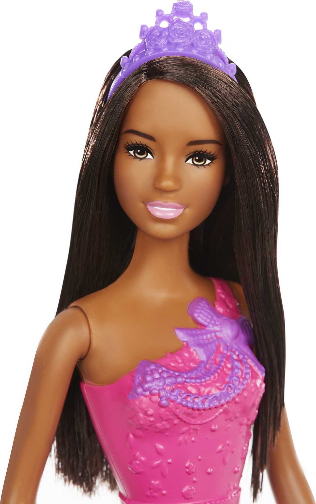 Barbie Dreamtopia Royal Doll, Royal Brunette with Purple Removable Skirt & Accessories
