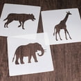 thumbnail image 3 of Zeiwohndc 9X Reusable Animal Stencils DIY Silhouette Templates for Student Art Projects, 3 of 14
