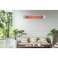 thumbnail image 3 of Eurofase Heating - 5000 Watt Electric Infrared Dual Element Heater-240 Voltage-White Finish-Chevron Decorative Fascia, 3 of 8
