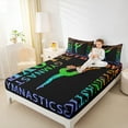 thumbnail image 4 of Feelyou Gymnast Athlete Bed Sheets for Kids, Ballet Dancing King Sheets, Cartoon Sports Theme Sheet Set, Breathable Home Decor, 4pcs, 4 of 7