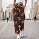 thumbnail image 1 of WILLBEST Pantalones Casuales para Mujer con Estampado de Rugby, Bolsillos Sueltos, Cintura Alta, Tiras En el Tobillo, para Un Estilo y Comodidad Diarios. Extra Grande, 1 of 3