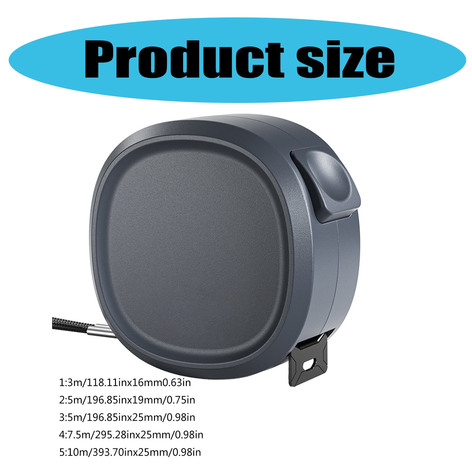 Metric Tape Measure with Durability Housing and Locking Feature Carpentry Measuring Tape for Stable Measurements
