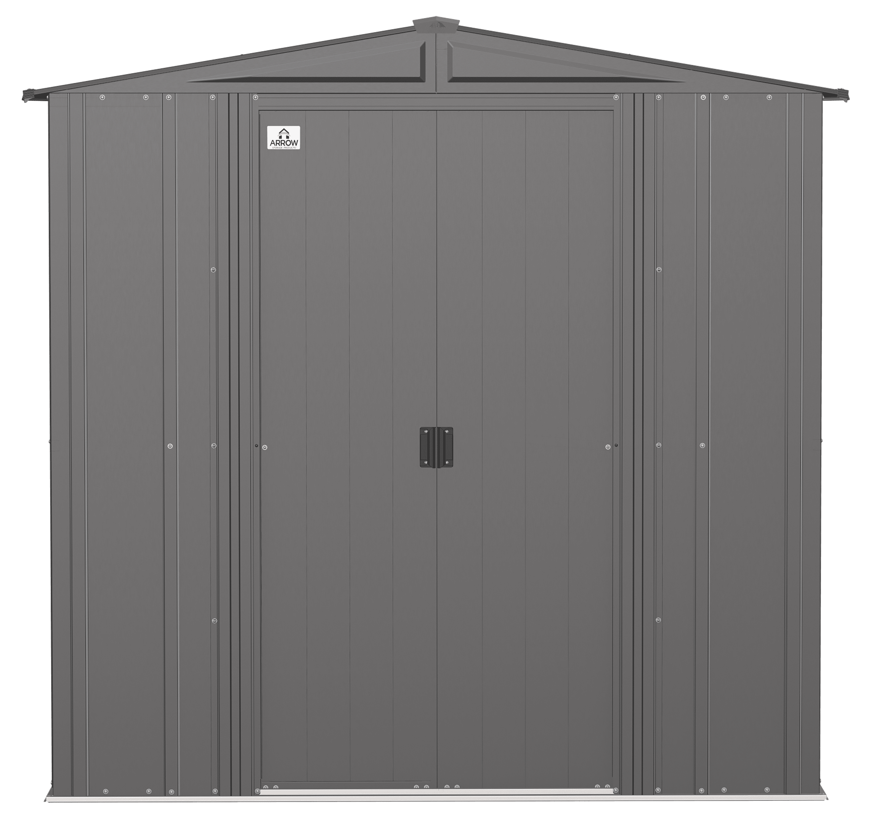 Arrow 6 x 6 ft. Classic Steel Outdoor Storage Shed, Charcoal